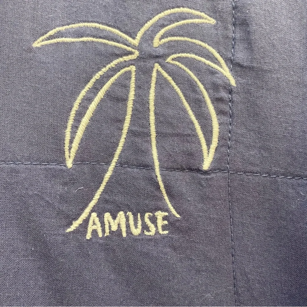 Amuse Society Beach Vida Bling Blue Quilted Cotton Jacket Oversized Size L / XL